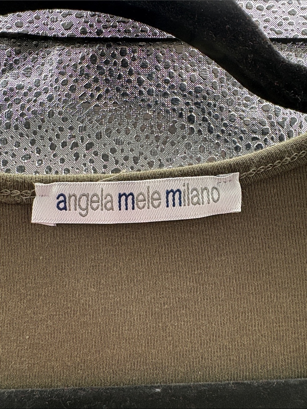 Angela Mele Milano Olive Green Embellished Women's Dress with Tassel Detail - Picture 2 of 9